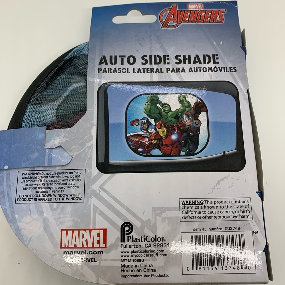 Marvel Avengers auto side shade sunblock screen shade hulk Captain America Thor - Picture 4 of 6